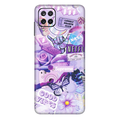 Samsung A/S Series Phone Skins (All Models) - Supreme Purple Magic - Matte Finish (M-88) Samsung Galaxy A12