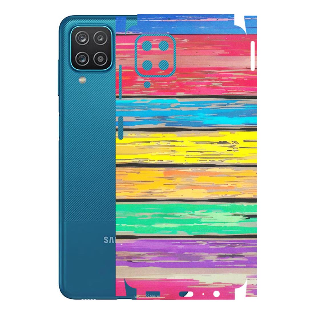 Samsung A/S Series Phone Skins (All Models) - Multi Colour Wooden Wall - Matte Finish (M-96) Samsung Galaxy A12