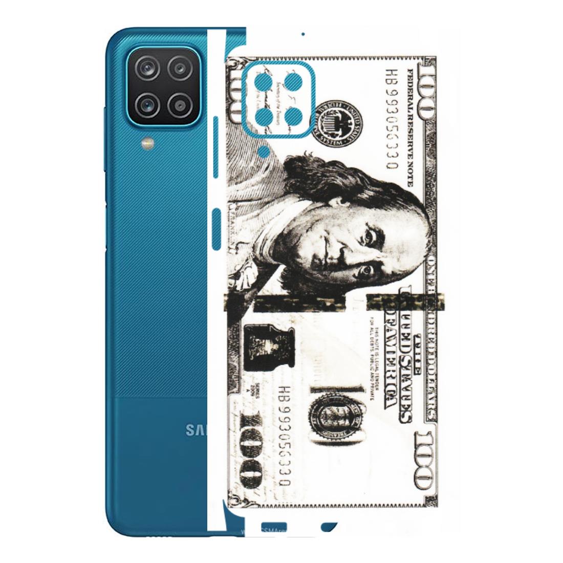 Samsung A/S Series Phone Skins (All Models) - 100 Dollar Currency - Transparent Finish (T-01) Samsung Galaxy A12