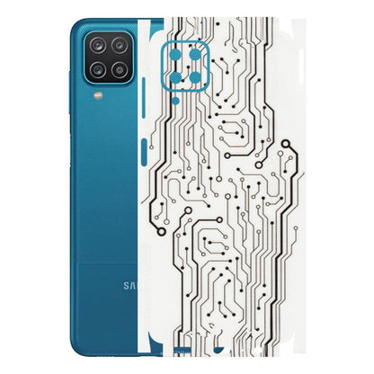 Samsung A/S Series Phone Skins (All Models) - Tech Circuits - Transparent Finish (T-03) Samsung Galaxy A12