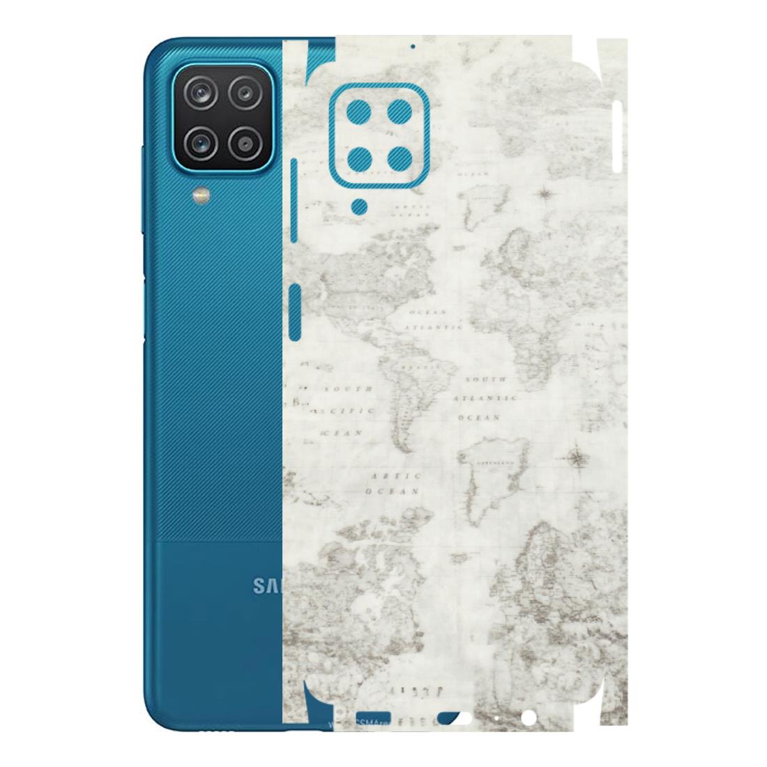Samsung A/S Series Phone Skins (All Models) - World Travel Map - Transparent Finish (T-04) Samsung Galaxy A12