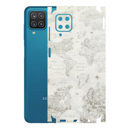Samsung A/S Series Phone Skins (All Models) - World Travel Map - Transparent Finish (T-04) Samsung Galaxy A12