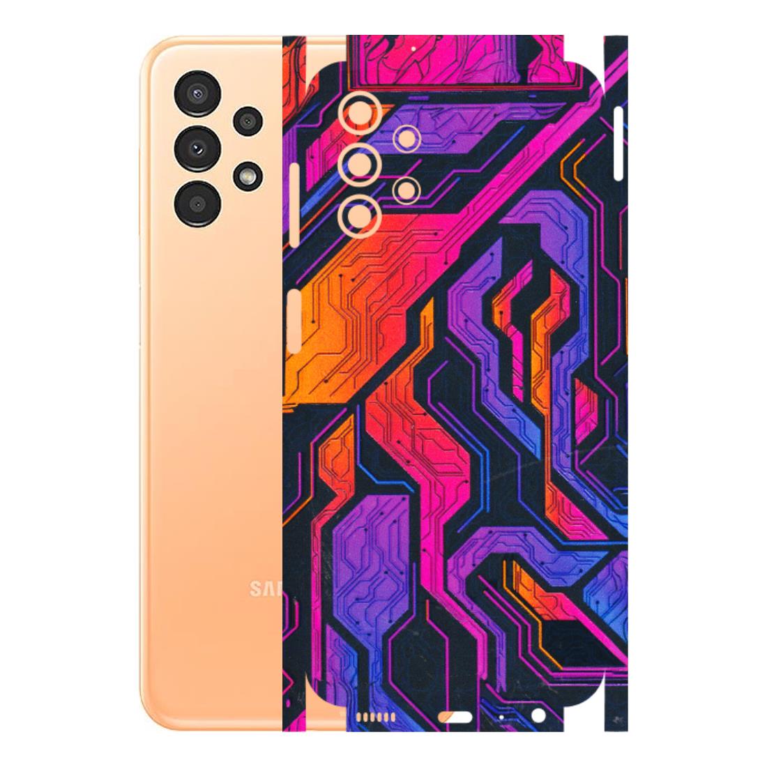 Samsung A/S Series Phone Skins (All Models) - Tech Circuits Futuristic - 3D Embossed Finish (L-07) Samsung Galaxy A13 4G