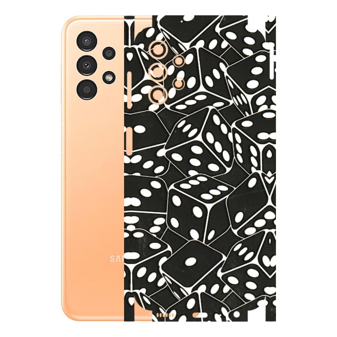 Samsung A/S Series Phone Skins (All Models) - Big Black Dices - 3D Embossed Finish (L-106) Samsung Galaxy A13 4G
