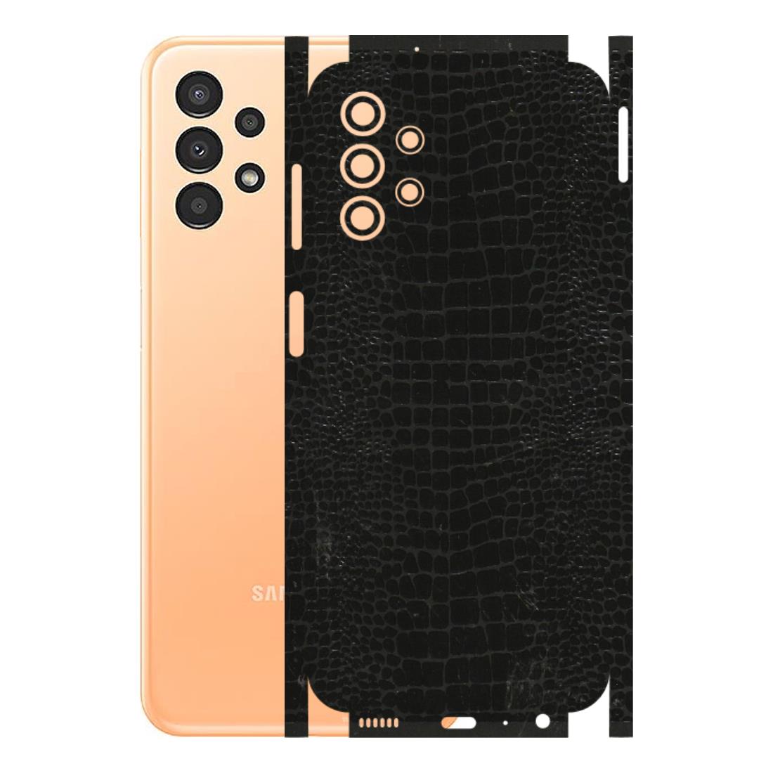 Samsung A/S Series Phone Skins (All Models) - Snake Leather Black - 3D Embossed Finish (L-107) Samsung Galaxy A13 4G