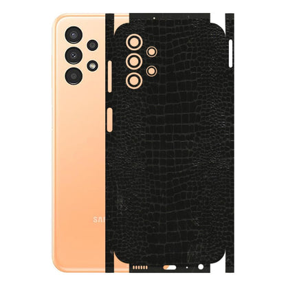 Samsung A/S Series Phone Skins (All Models) - Snake Leather Black - 3D Embossed Finish (L-107) Samsung Galaxy A13 4G