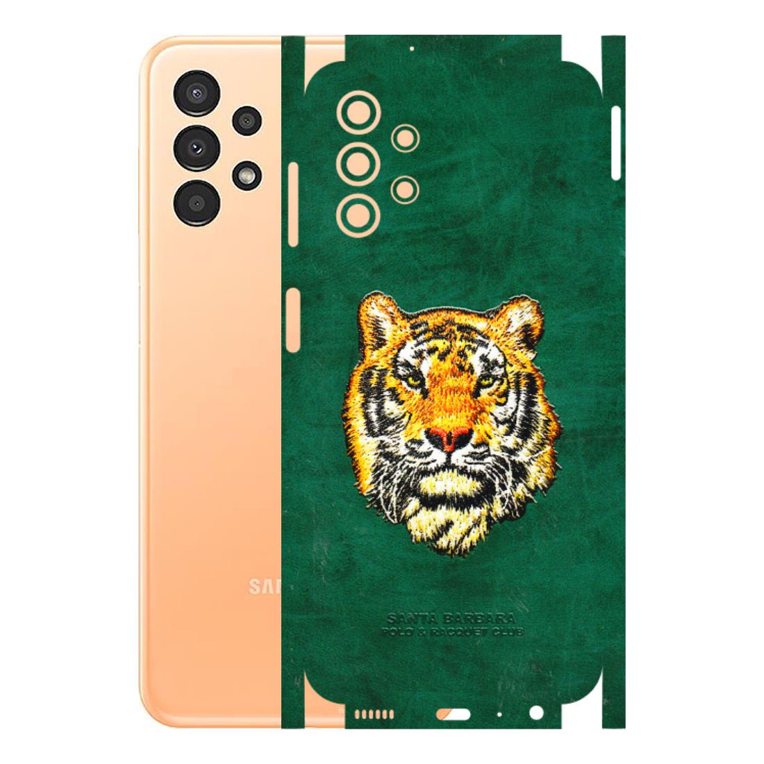 Samsung A/S Series Phone Skins (All Models) - Leather Feel Tiger - 3D Embossed Finish (L-111) Samsung Galaxy A13 4G