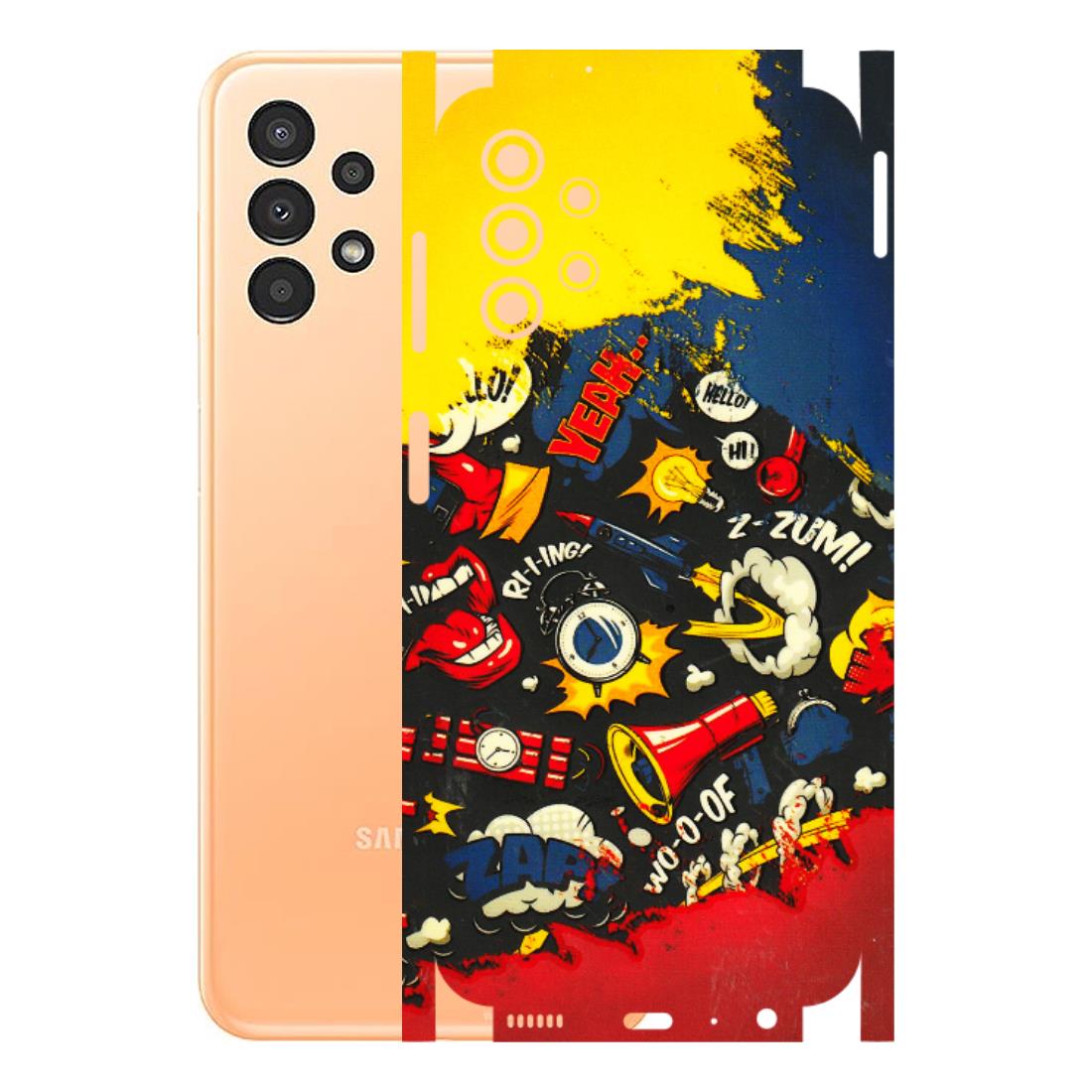 Samsung A/S Series Phone Skins (All Models) - Pacific Doodle Art - 3D Embossed Finish (L-120) Samsung Galaxy A13 4G