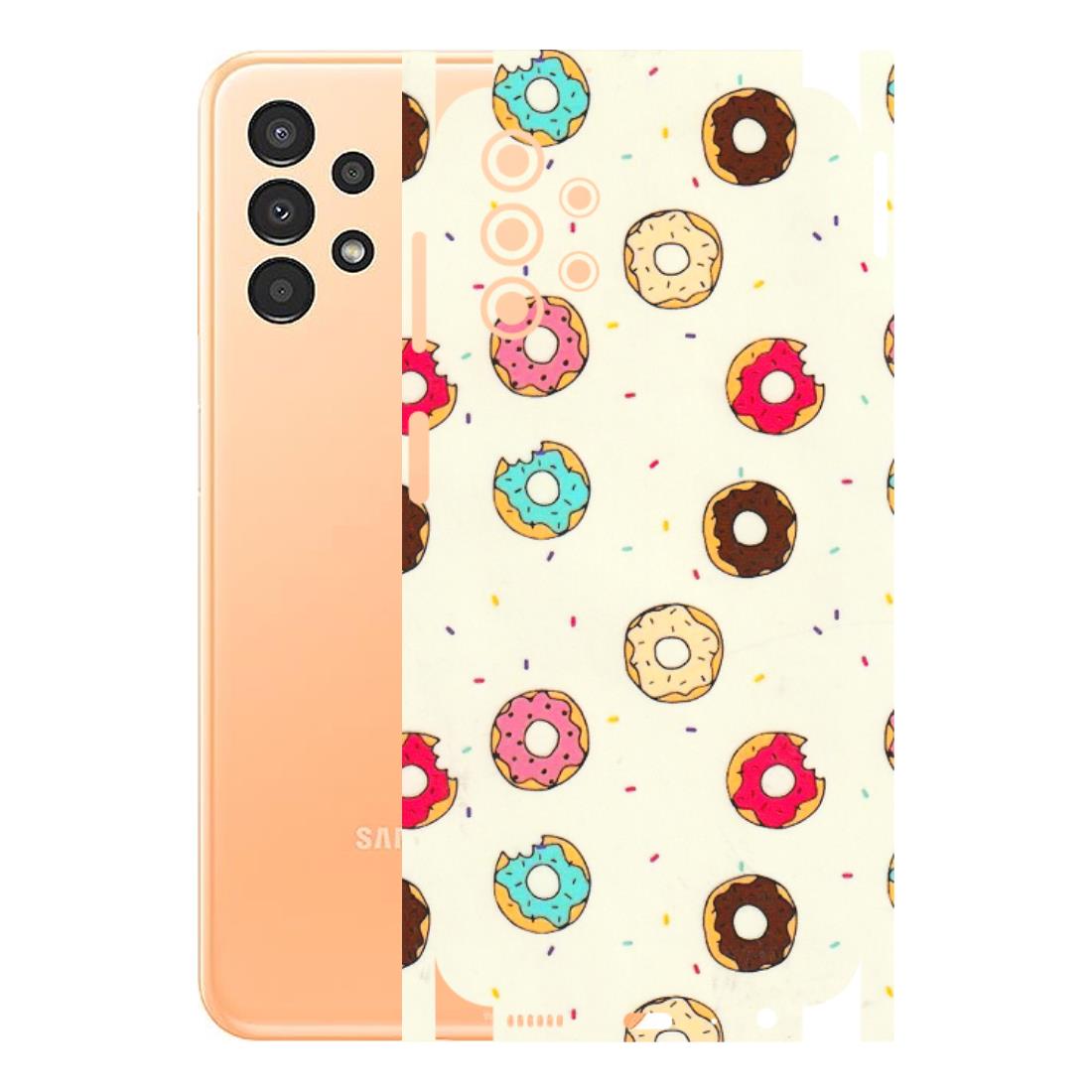 Samsung A/S Series Phone Skins (All Models) - Mini Donuts Doodle Art - 3D Embossed Finish (L-122) Samsung Galaxy A13 4G