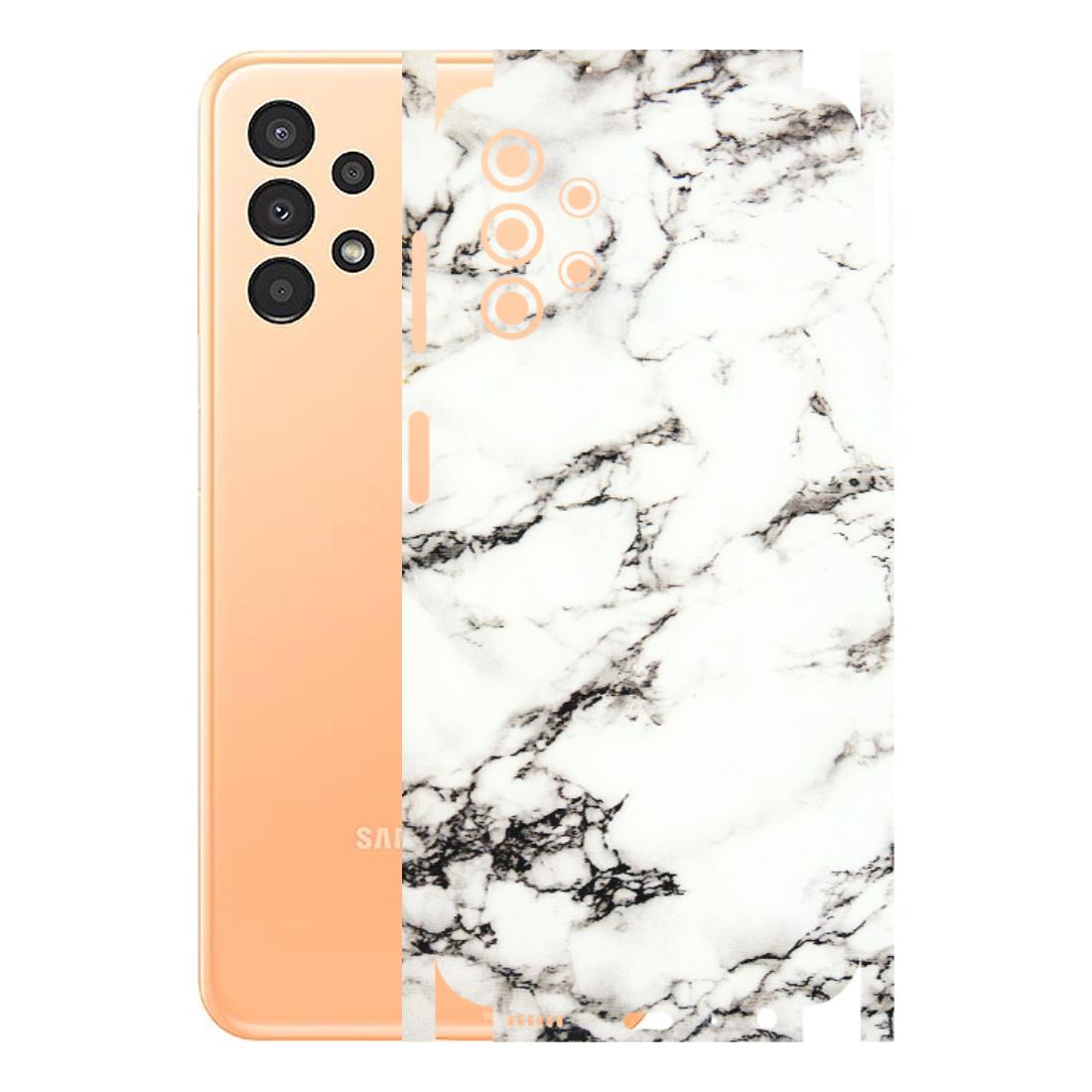 Samsung A/S Series Phone Skins (All Models) - Black and White Marble Texture - 3D Embossed Finish (L-124) Samsung Galaxy A13 4G