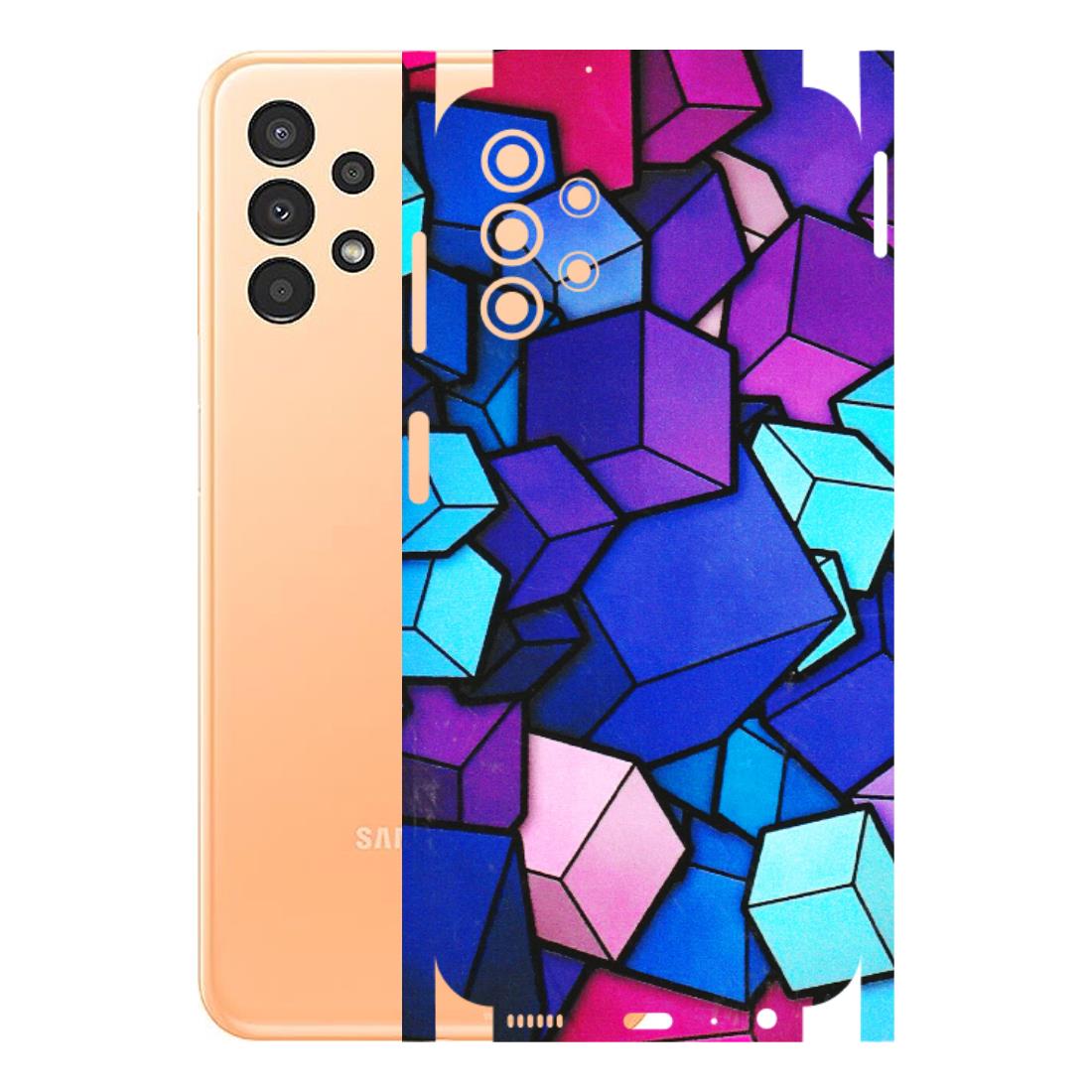 Samsung A/S Series Phone Skins (All Models) - Cube Doodle - 3D Embossed Finish (L-141) Samsung Galaxy A13 4G