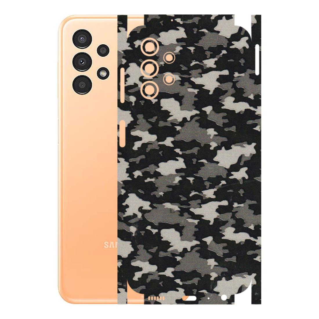 Samsung A/S Series Phone Skins (All Models) - Black/Grey Camoflaunge - 3D Embossed Finish (L-142) Samsung Galaxy A13 4G