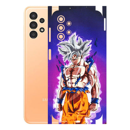 Samsung A/S Series Phone Skins (All Models) - Goku Purple Anime - 3D Embossed Finish (L-147) Samsung Galaxy A13 4G