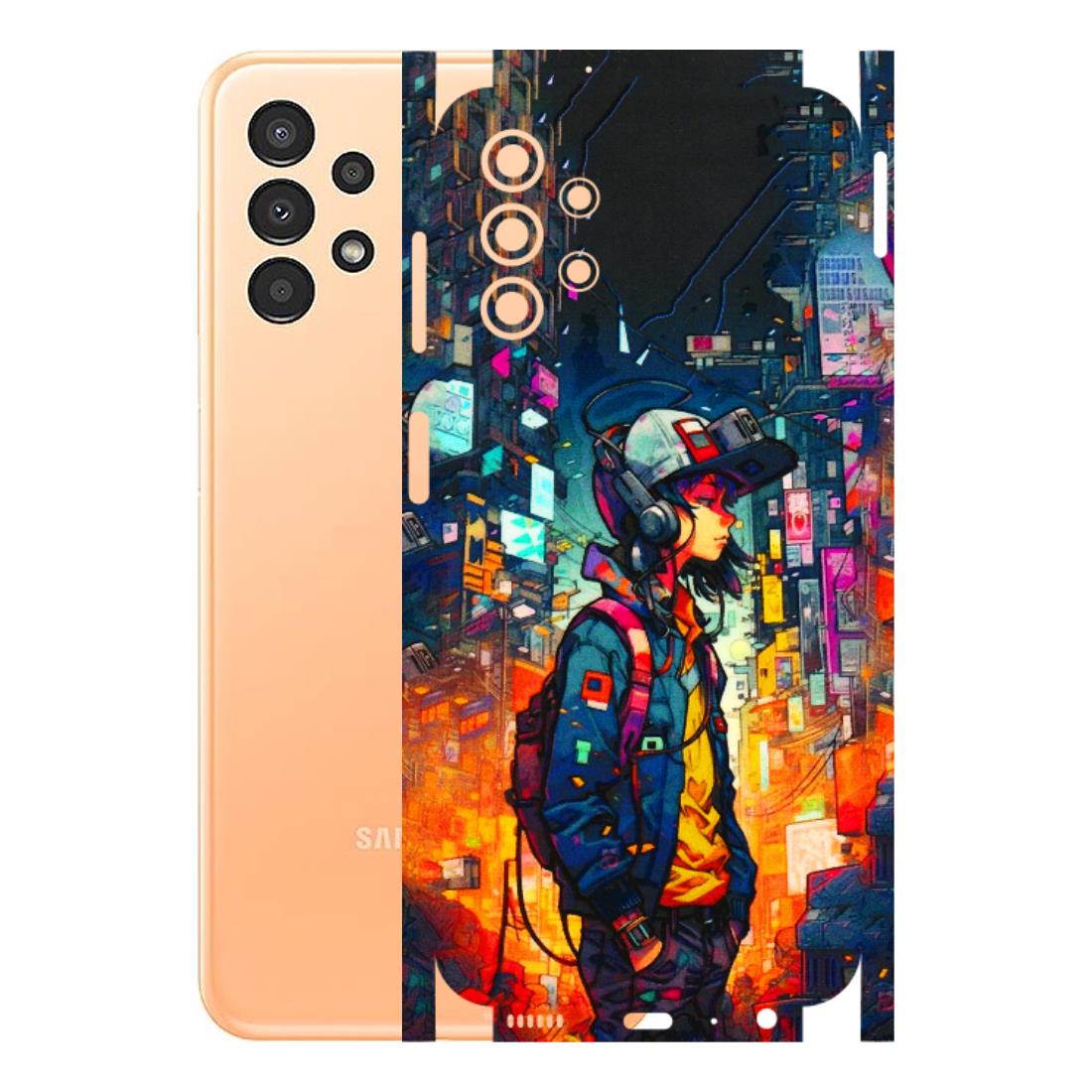 Samsung A/S Series Phone Skins (All Models) - Street Anime Guy - 3D Embossed Finish (L-158) Samsung Galaxy A13 4G