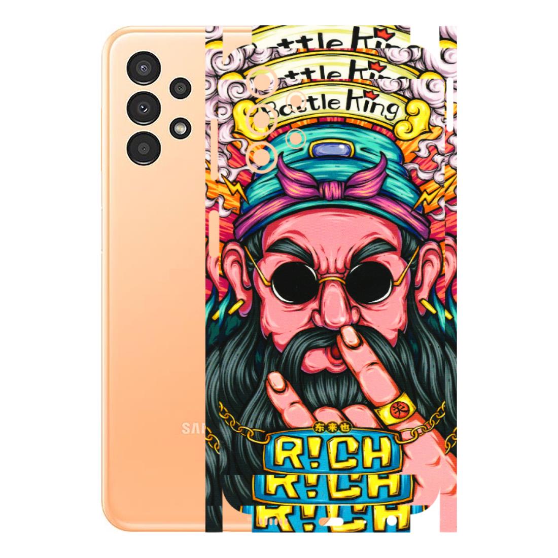 Samsung A/S Series Phone Skins (All Models) - Battle King Dude Face - 3D Embossed Finish (L-178) Samsung Galaxy A13 4G