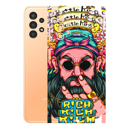 Samsung A/S Series Phone Skins (All Models) - Battle King Dude Face - 3D Embossed Finish (L-178) Samsung Galaxy A13 4G