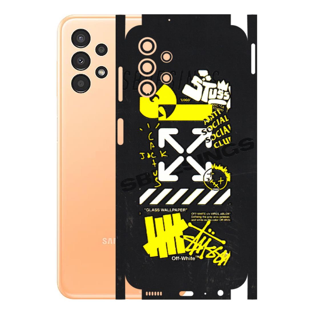 Samsung A/S Series Phone Skins (All Models) - Anti Social Graffiti - 3D Embossed Finish (L-198) Samsung Galaxy A13 4G