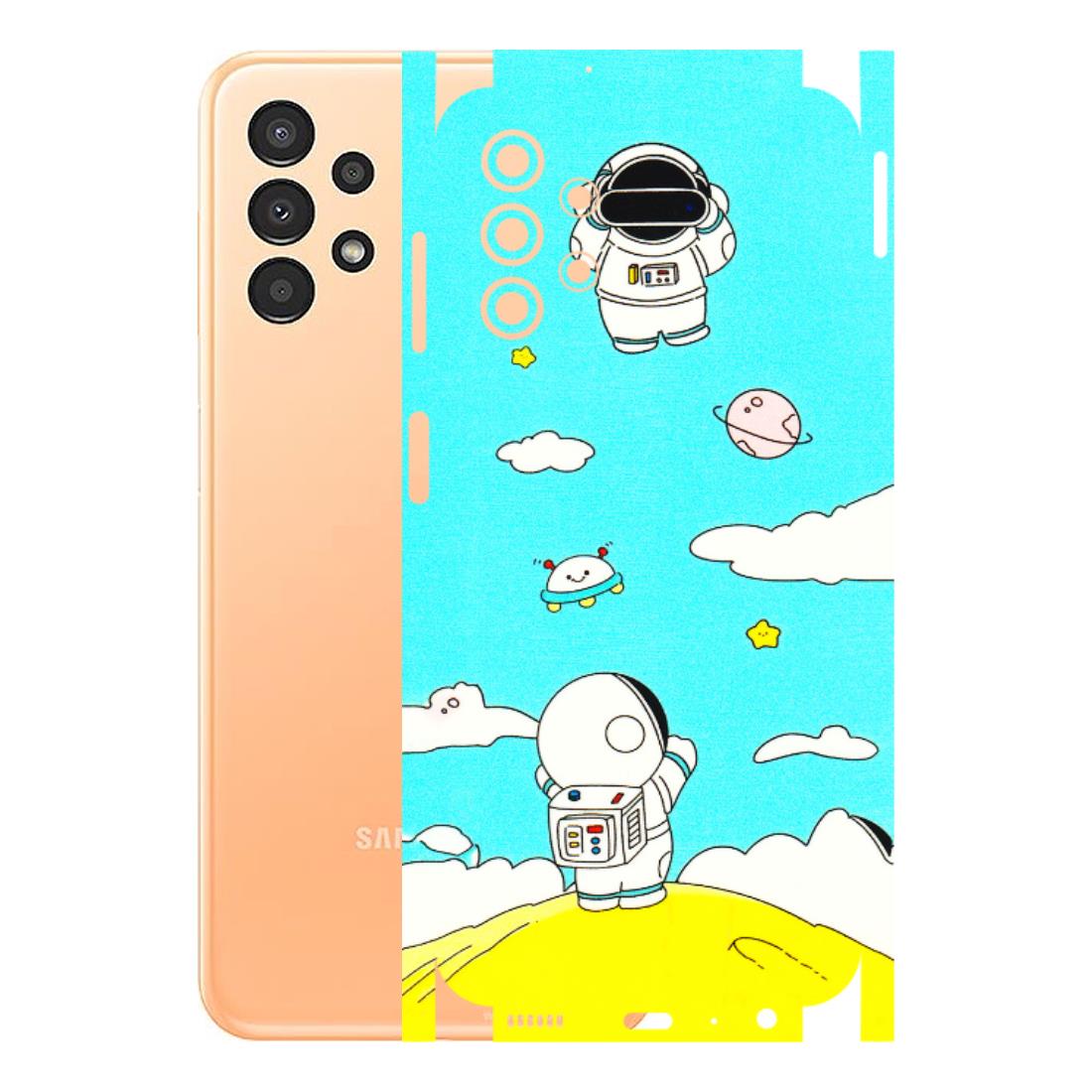 Samsung A/S Series Phone Skins (All Models) - Blue Skies Astro Float - 3D Embossed Finish (L-230) Samsung Galaxy A13 4G