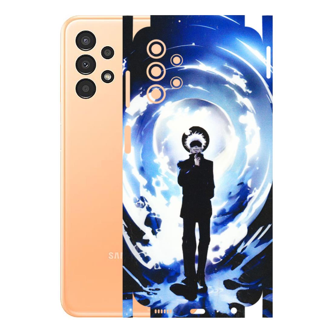 Samsung A/S Series Phone Skins (All Models) - Satoru Gojo Dark Blue - 3D Embossed Finish (L-235) Samsung Galaxy A13 4G