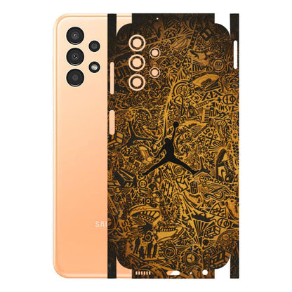 Samsung A/S Series Phone Skins (All Models) - Premium Gold Basketball Player - 3D Embossed Finish (L-236) Samsung Galaxy A13 4G