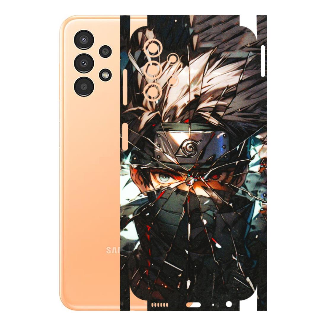 Samsung A/S Series Phone Skins (All Models) - Kakashi Shattered Glass Effect - 3D Embossed Finish (L-237) Samsung Galaxy A13 4G
