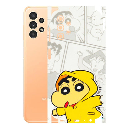 Samsung A/S Series Phone Skins (All Models) - Yellow Shinchan Comic - 3D Embossed Finish (L-246) Samsung Galaxy A13 4G