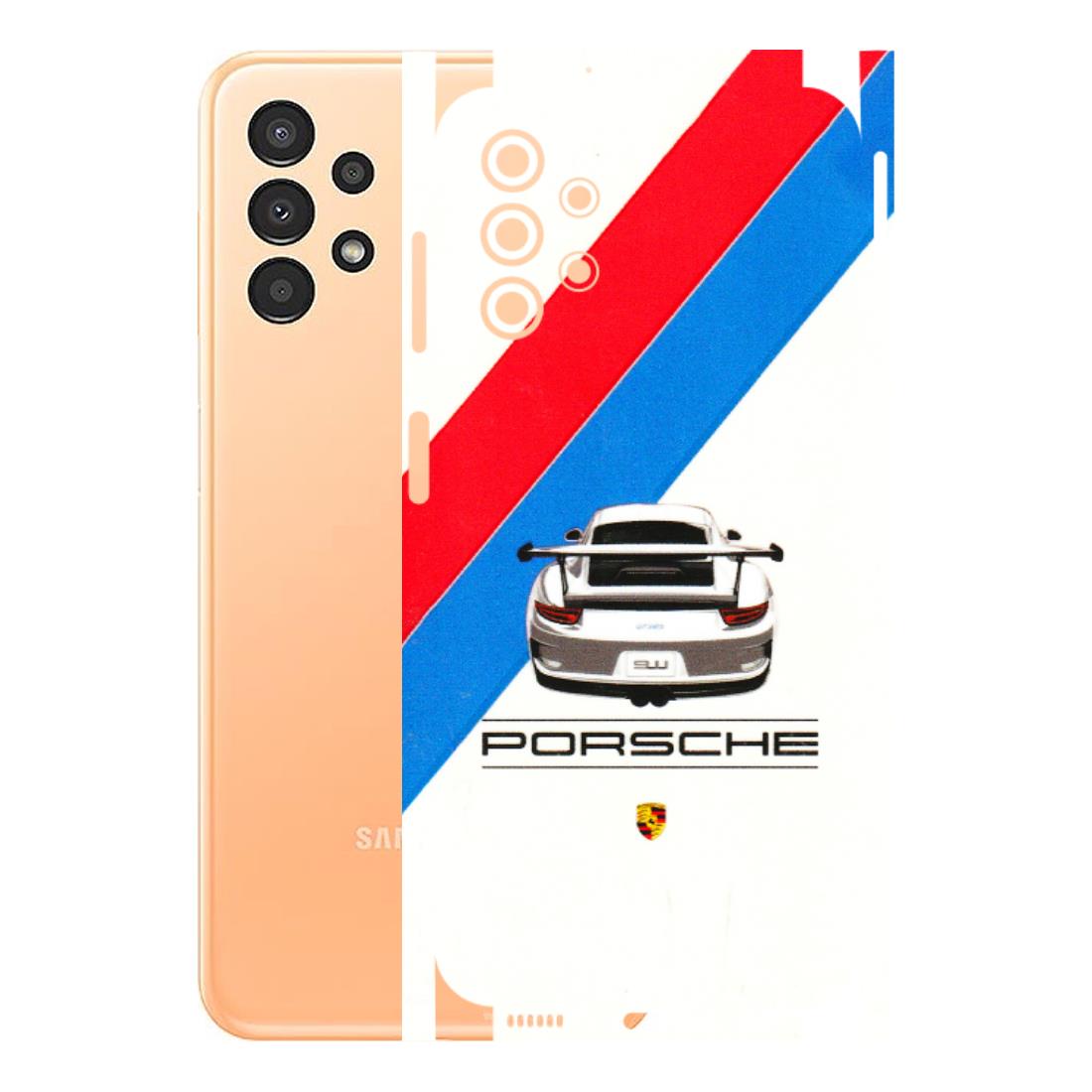 Samsung A/S Series Phone Skins (All Models) - Porche Car Sober Logo - 3D Embossed Finish (L-248) Samsung Galaxy A13 4G