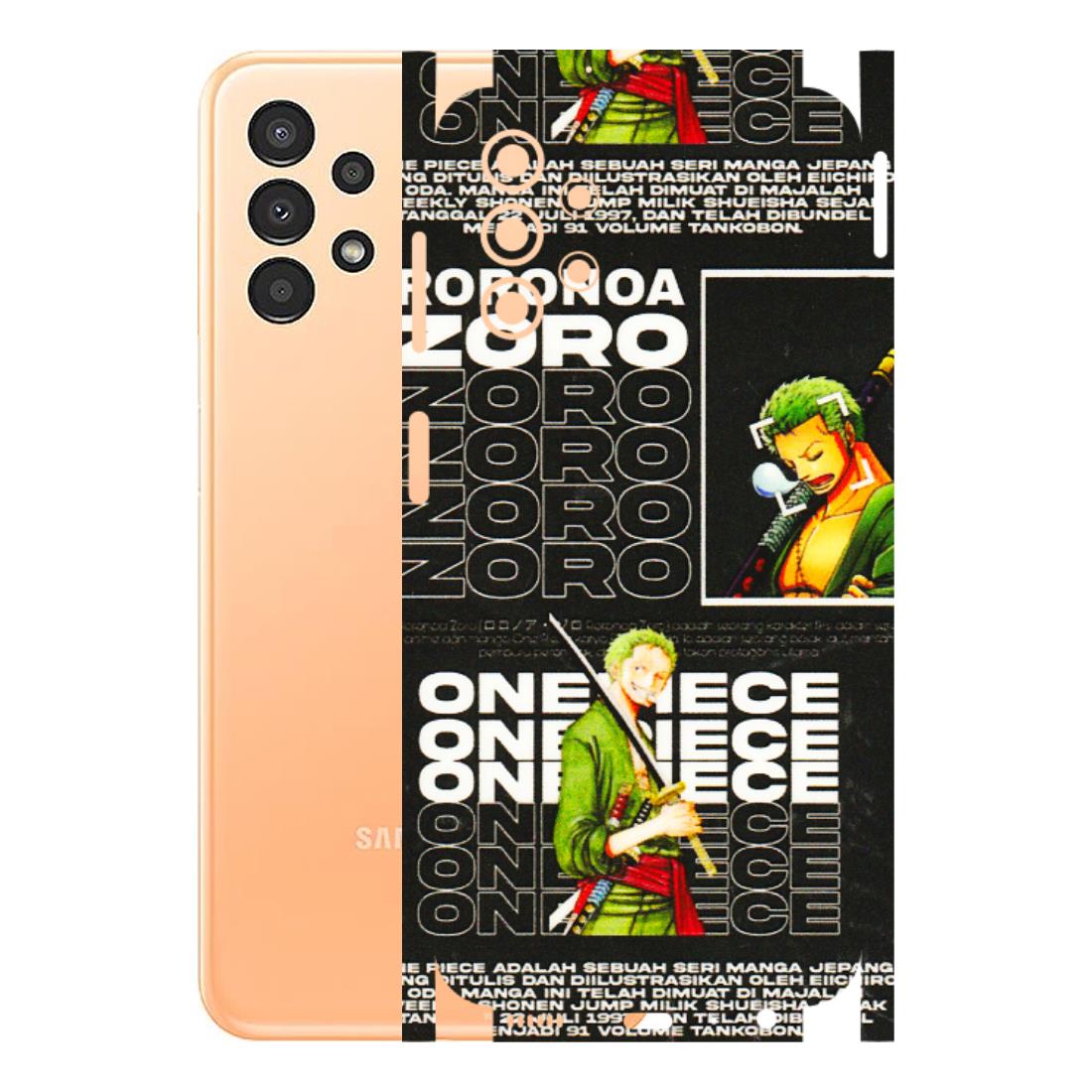 Samsung A/S Series Phone Skins (All Models) - One Piece Zoro - 3D Embossed Finish (L-250) Samsung Galaxy A13 4G