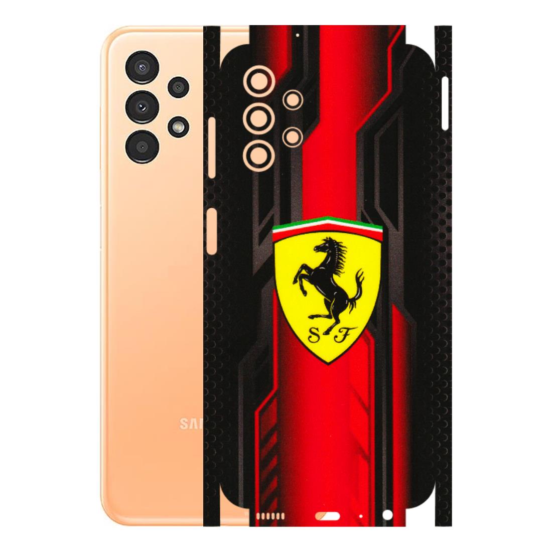 Samsung A/S Series Phone Skins (All Models) - Black Ferrari Logo - 3D Embossed Finish (L-253) Samsung Galaxy A13 4G