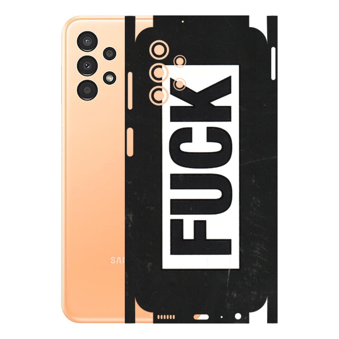 Samsung A/S Series Phone Skins (All Models) - The F Word - 3D Embossed Finish (L-255) Samsung Galaxy A13 4G