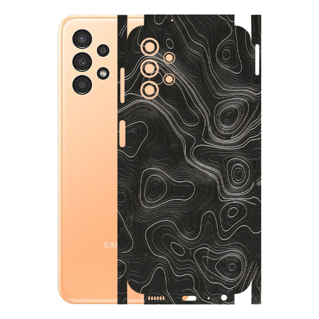 Samsung A/S Series Phone Skins (All Models) - Abstract White Line Map - 3D Embossed Finish (L-269) Samsung Galaxy A13 4G