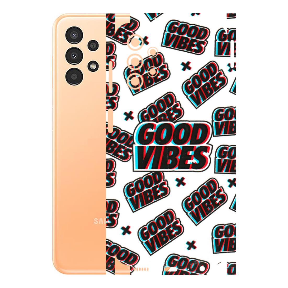 Samsung A/S Series Phone Skins (All Models) - Good Vibes - 3D Embossed Finish (L-282) Samsung Galaxy A13 4G