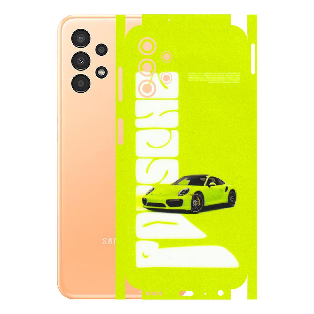 Samsung A/S Series Phone Skins (All Models) - Lime Green Porche - 3D Embossed Finish (L-30) Samsung Galaxy A13 4G