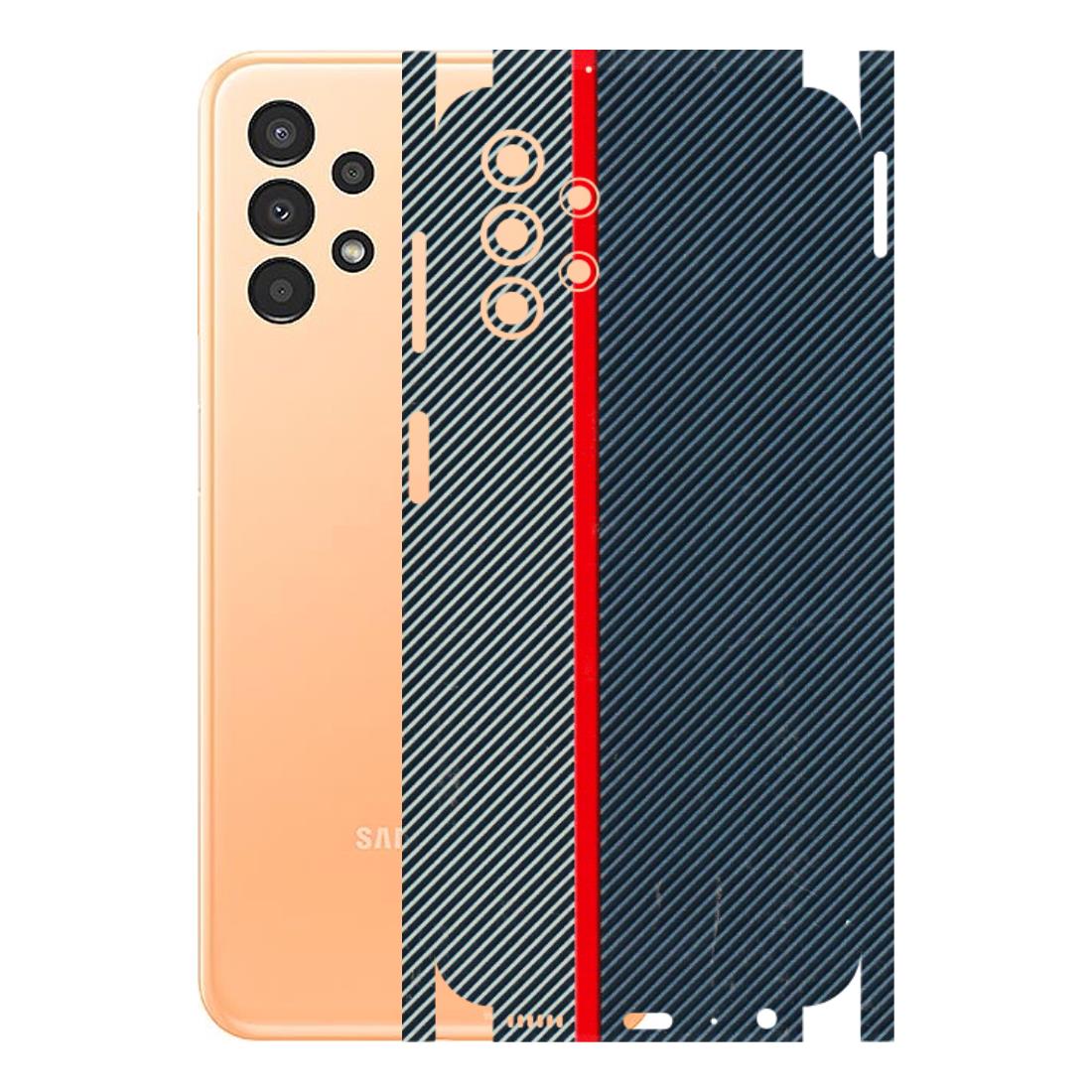 Samsung A/S Series Phone Skins (All Models) - Blue Sober Lines - 3D Embossed Finish (L-305) Samsung Galaxy A13 4G