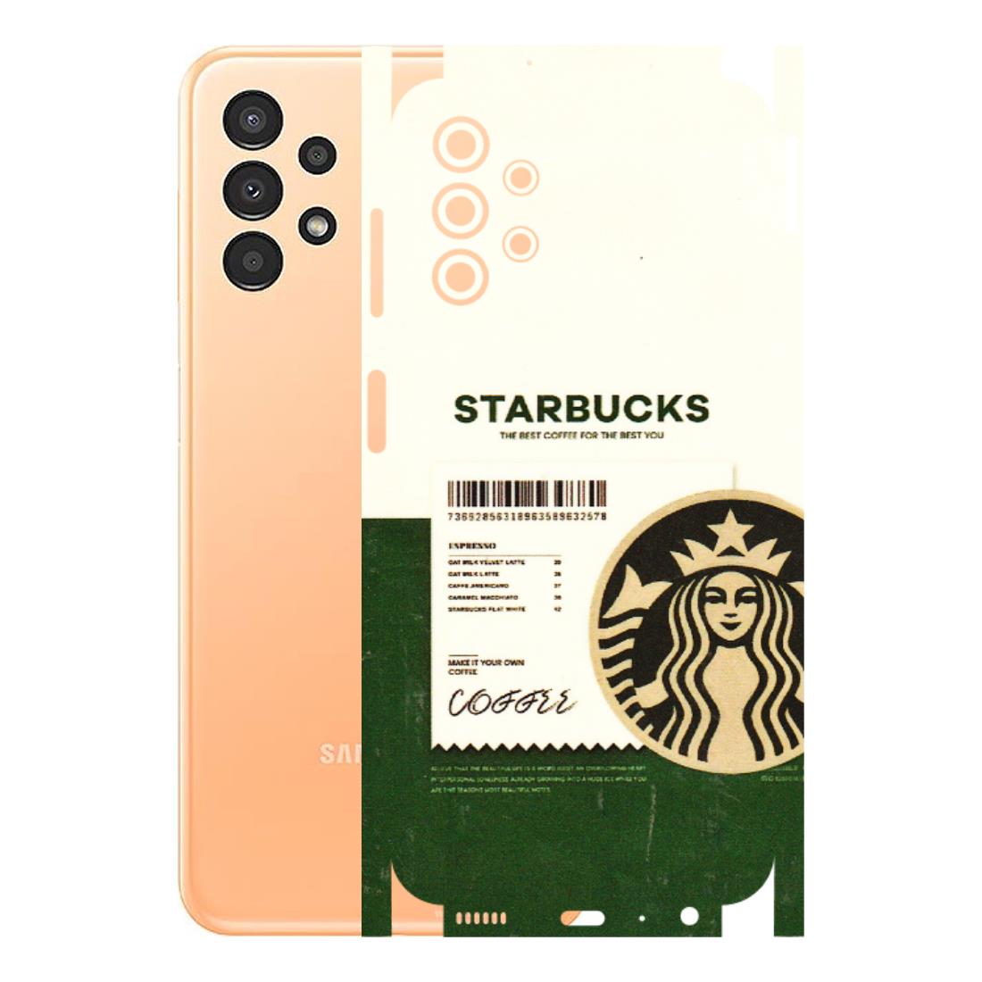 Samsung A/S Series Phone Skins (All Models) - Starbucks Barcode - 3D Embossed Finish (L-308) Samsung Galaxy A13 4G