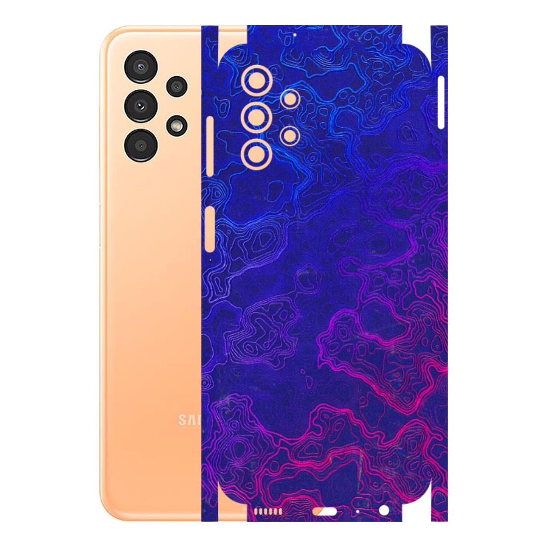 Samsung A/S Series Phone Skins (All Models) - Purple Ripples Swirl - 3D Embossed Finish (L-314) Samsung Galaxy A13 4G