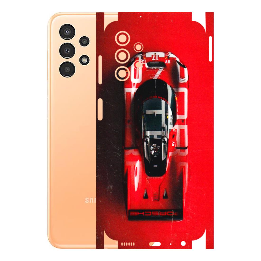 Samsung A/S Series Phone Skins (All Models) - Red Porsche Car Logo - 3D Embossed Finish (L-315) Samsung Galaxy A13 4G
