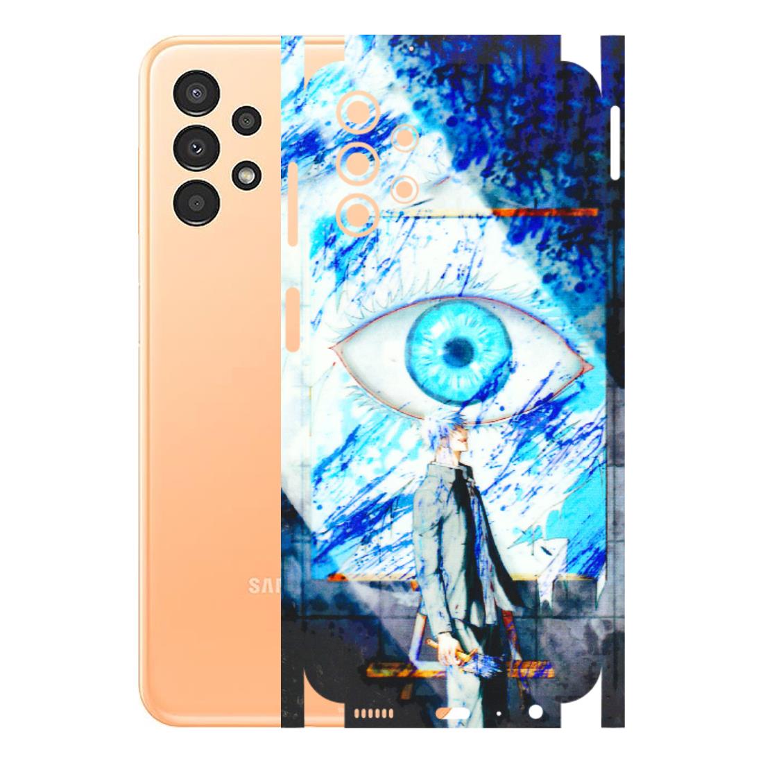 Samsung A/S Series Phone Skins (All Models) - Anime Sea Blue Eye - 3D Embossed Finish (L-318) Samsung Galaxy A13 4G