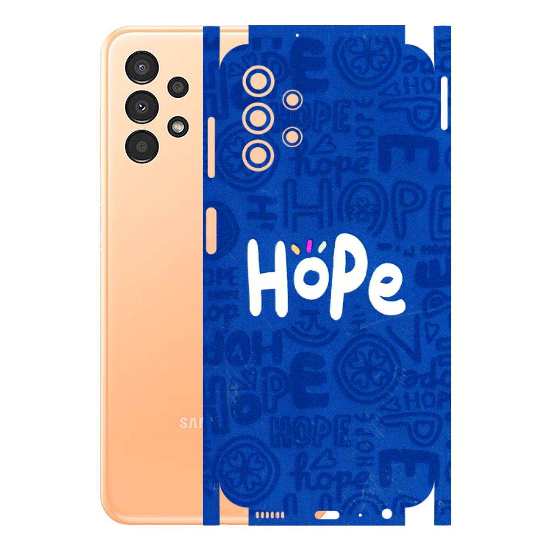 Samsung A/S Series Phone Skins (All Models) - Hope Doodles Blue - 3D Embossed Finish (L-43) Samsung Galaxy A13 4G