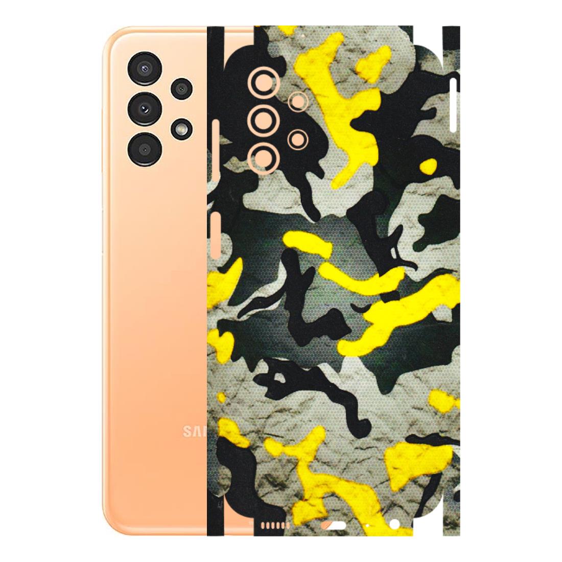 Samsung A/S Series Phone Skins (All Models) - Yellow Camouflage - 3D Embossed Finish (L-61) Samsung Galaxy A13 4G