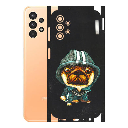 Samsung A/S Series Phone Skins (All Models) - Puppy N Hoodie - 3D Embossed Finish (L-90) Samsung Galaxy A13 4G