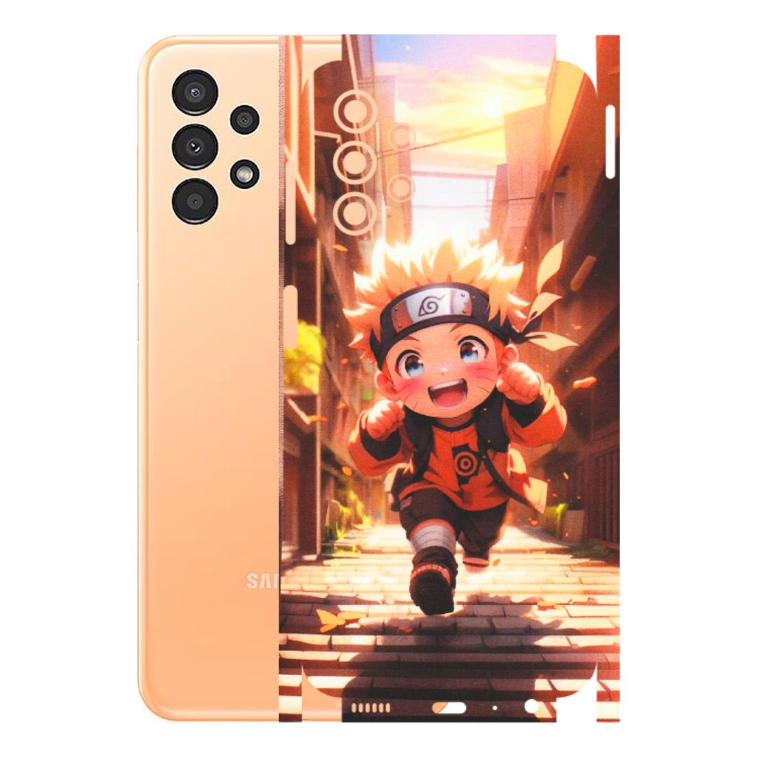 Samsung A/S Series Phone Skins (All Models) - Naruto Cute Toon Running - Matte Finish (M-04) Samsung Galaxy A13 4G