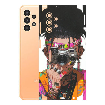 Samsung A/S Series Phone Skins (All Models) - Camera Lover Girl - Matte Finish (M-09) Samsung Galaxy A13 4G