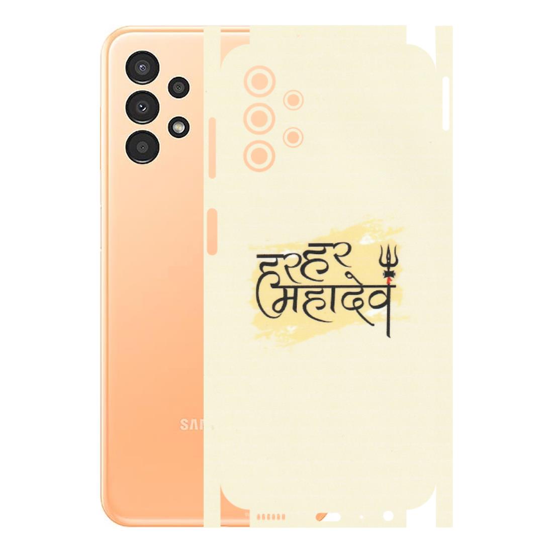 Samsung A/S Series Phone Skins (All Models) - Har Har Mahadev - Matte Finish (M-10) Samsung Galaxy A13 4G