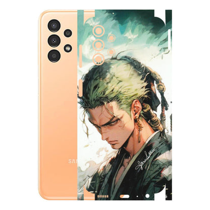 Samsung A/S Series Phone Skins (All Models) - New Roronoa Zoro One Picece Anime - Matte Finish (M-140) Samsung Galaxy A13 4G