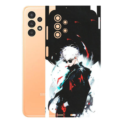 Samsung A/S Series Phone Skins (All Models) - Gojo Powerful Charater Kaisen Anime - Matte Finish (M-144) Samsung Galaxy A13 4G