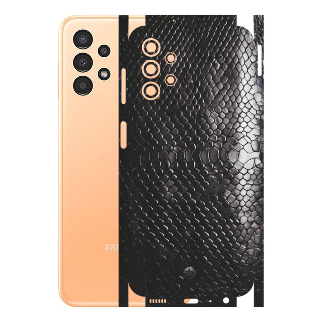 Samsung A/S Series Phone Skins (All Models) - Black Snack Leather - Matte Finish (M-147) Samsung Galaxy A13 4G