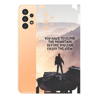 Samsung A/S Series Phone Skins (All Models) - Motivational Hiking Mountain - Matte Finish (M-28) Samsung Galaxy A13 4G