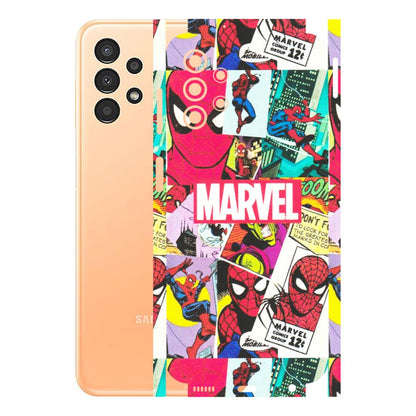 Samsung A/S Series Phone Skins (All Models) - Marvel Comic Spiderman Grafitti - Matte Finish (M-72) Samsung Galaxy A13 4G