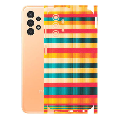 Samsung A/S Series Phone Skins (All Models) - Colourful Stripes Soothing Effect - Matte Finish (M-86) Samsung Galaxy A13 4G